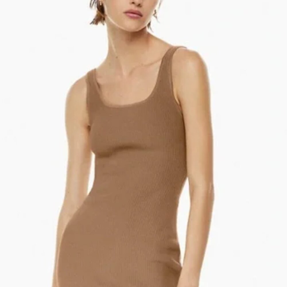 Aritzia - Babaton Sculpt knit squarebeck mini dress